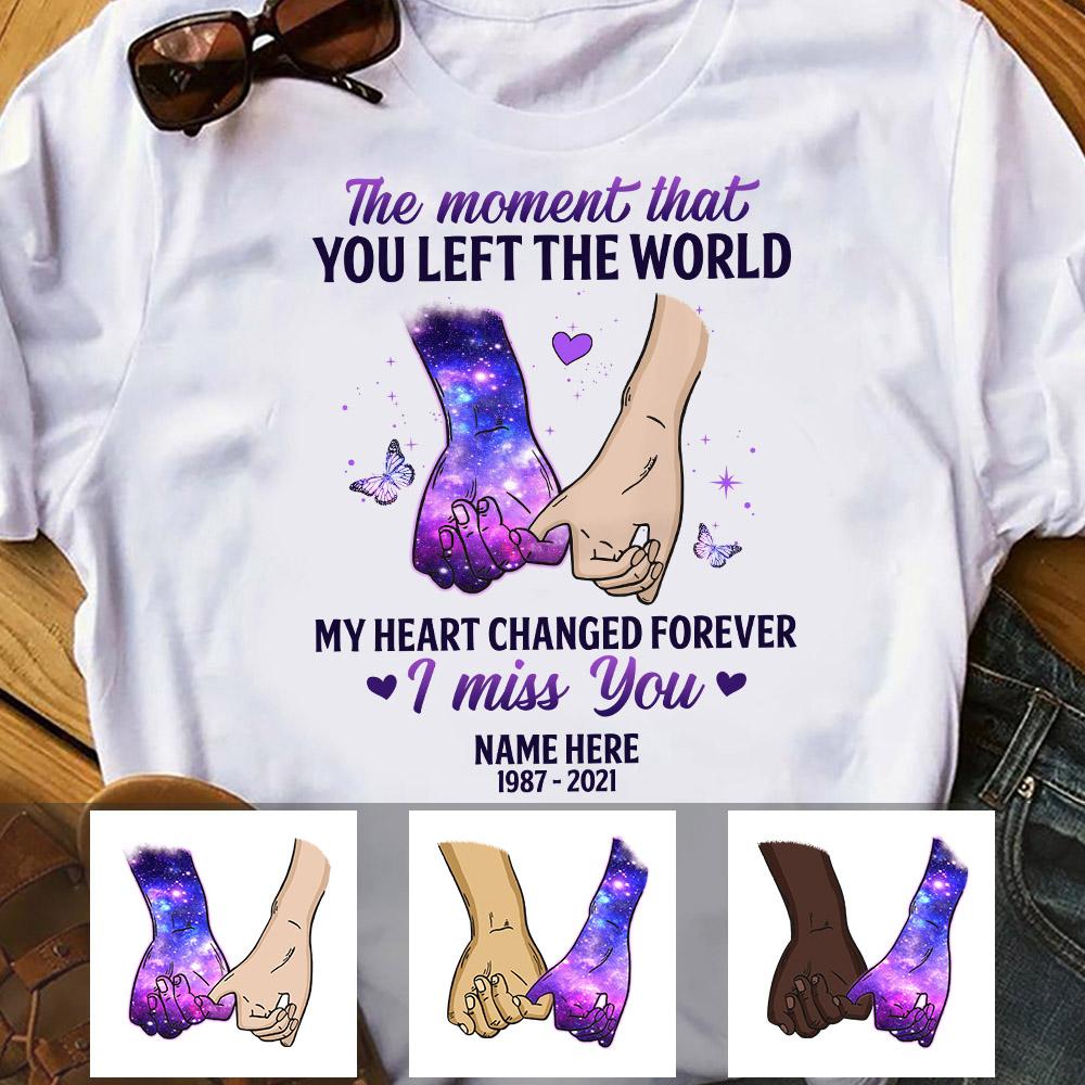 Personalized My Heart Changed Forever Memorial T-Shirt