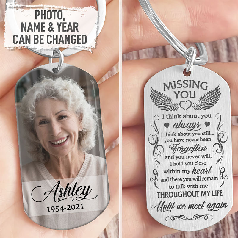 Until We Meet Again Personalized Keychain