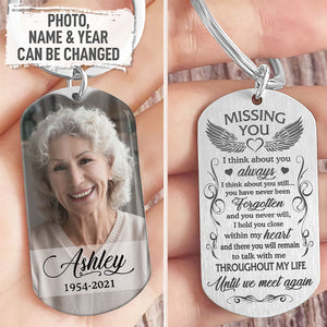 Until We Meet Again Personalized Keychain