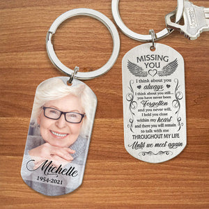 Until We Meet Again Personalized Keychain