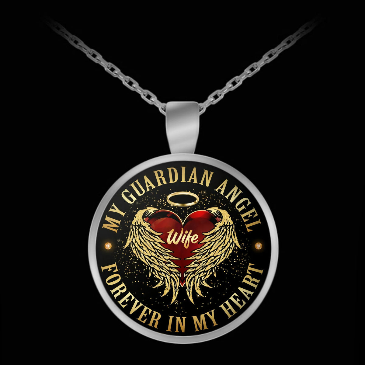 My Guardian Angel Memorial Necklace
