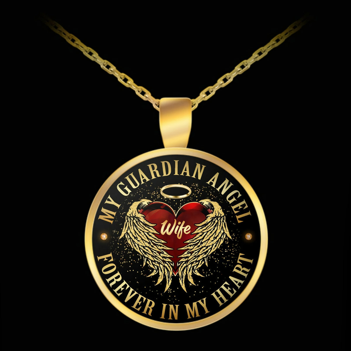 My Guardian Angel Memorial Necklace