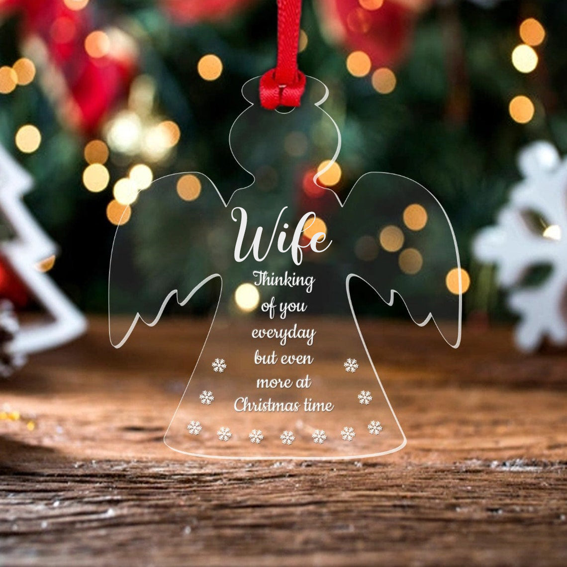 In Memory Gift Xmas Tree Decoration Ornament