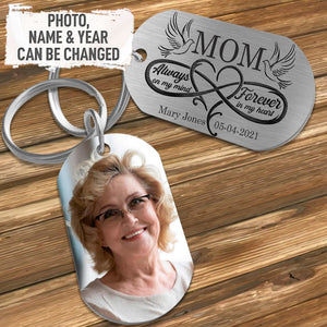 Personalized Photo Stainless Steel Keychain