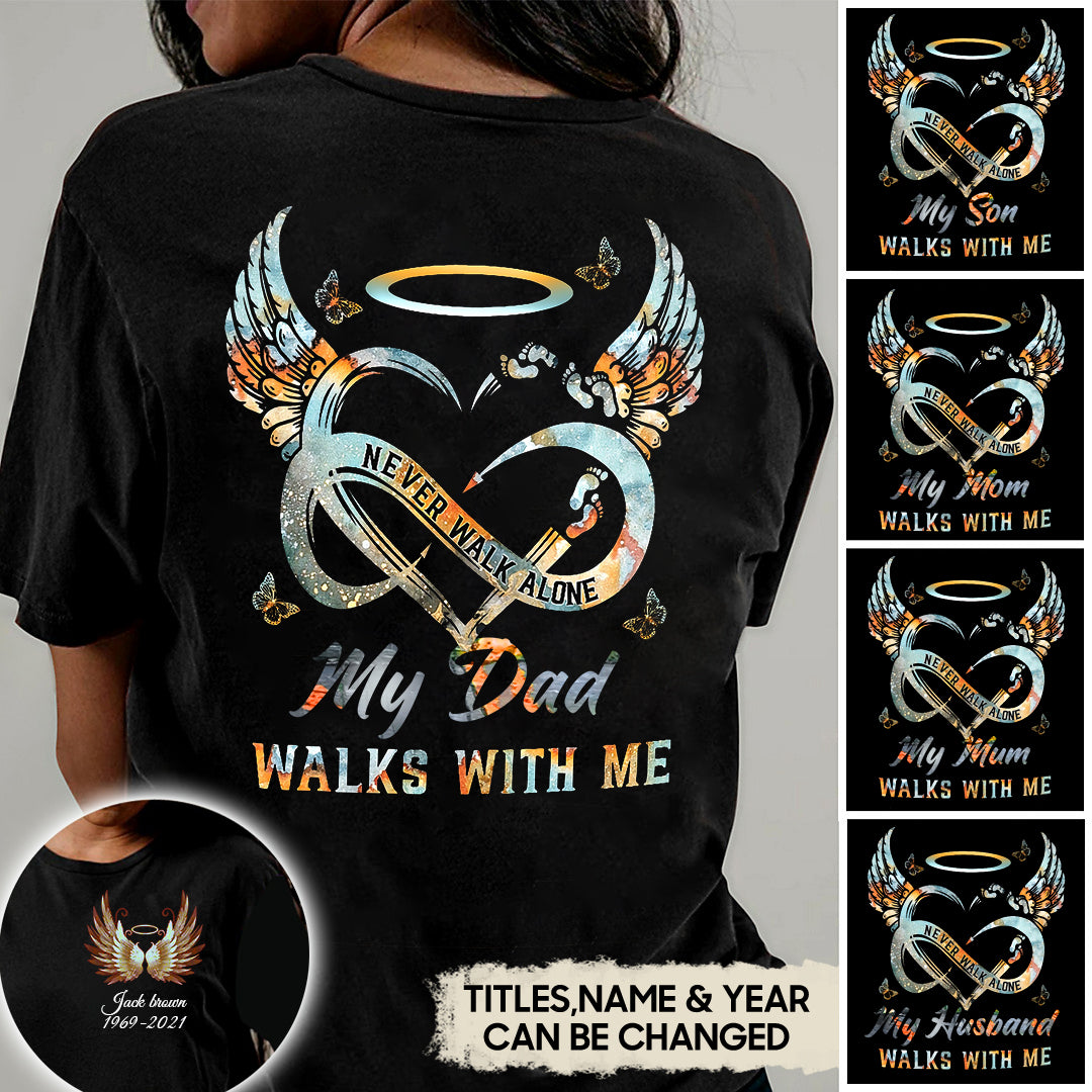 Never Walk Alone Personalized T-shirt