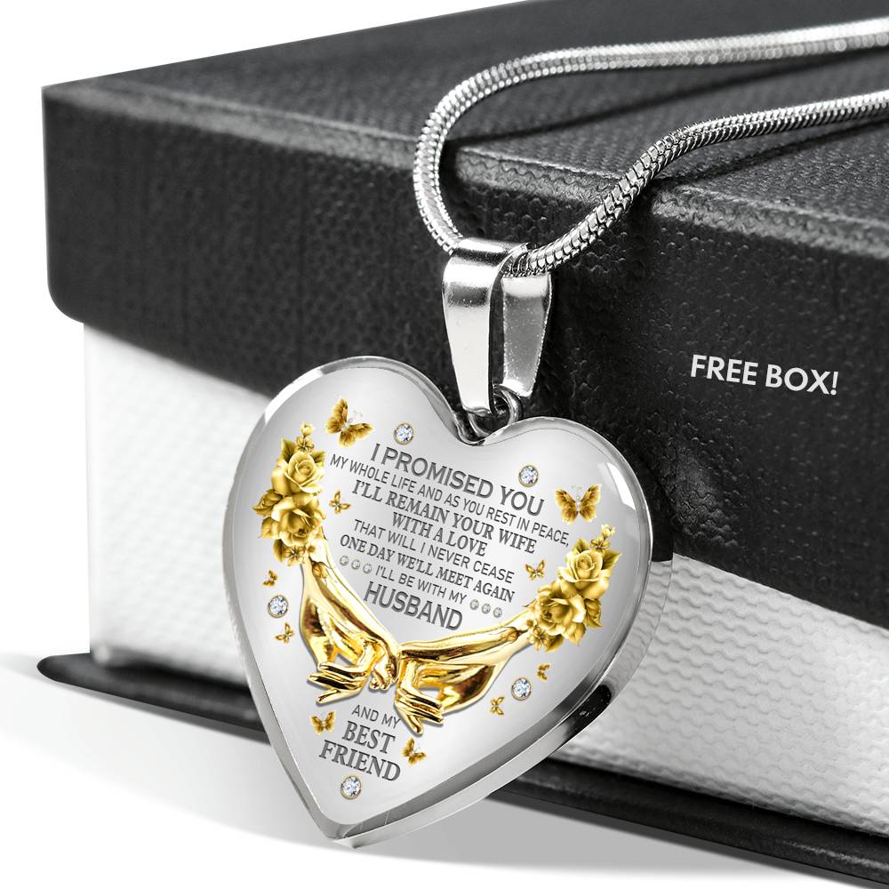 I'll Be My Husband And My Best Friend Heart Necklace