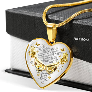 I'll Be My Husband And My Best Friend Heart Necklace