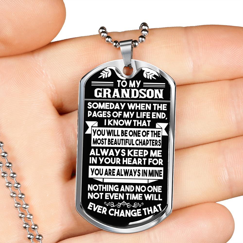 To My Grandson - Necklace