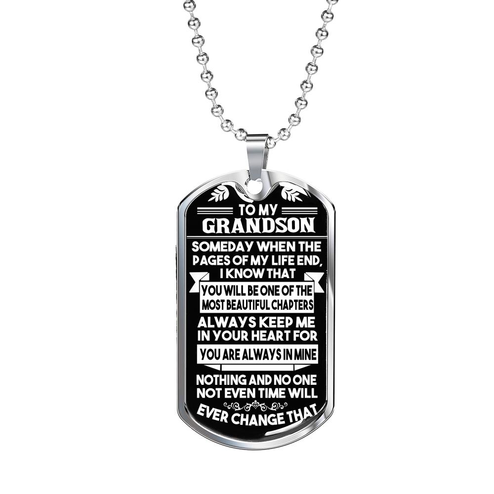 To My Grandson - Necklace