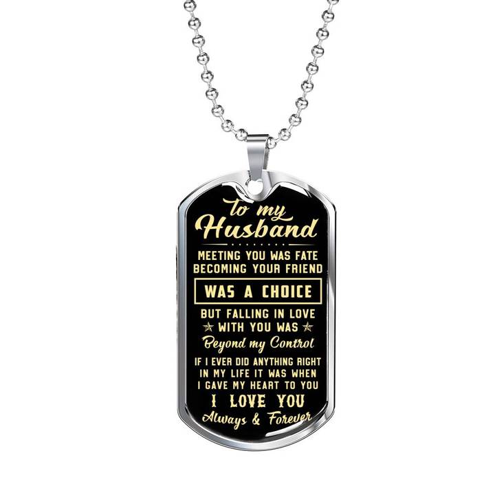 To My Husband Meeting You Was Fate - Gift For Birthday, Anniversary or Any Occasion