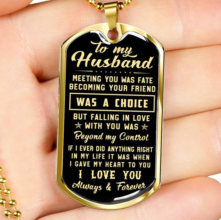 To My Husband Meeting You Was Fate - Gift For Birthday, Anniversary or Any Occasion