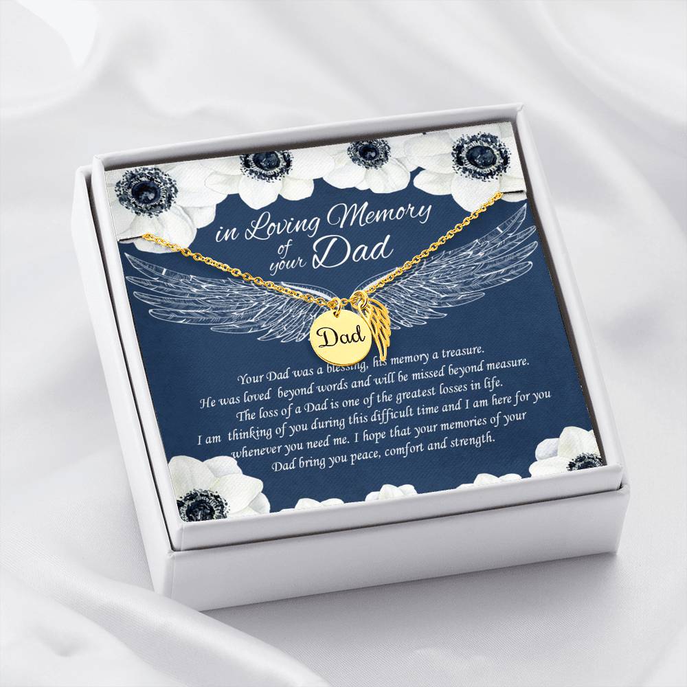 In Loving Memory Of Your Dad Necklace