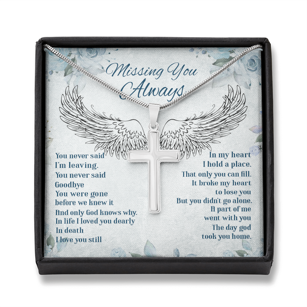 Missing You Always - Cross Necklace