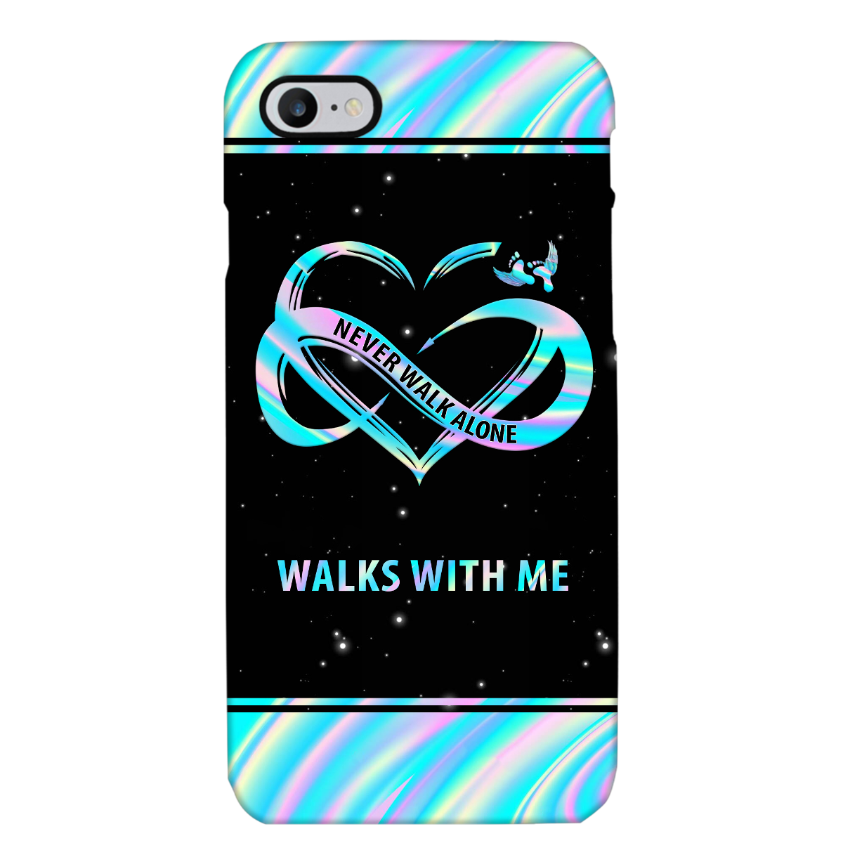 Personalized Never Walk Alone My Love Walks With Me Memorial Phone case