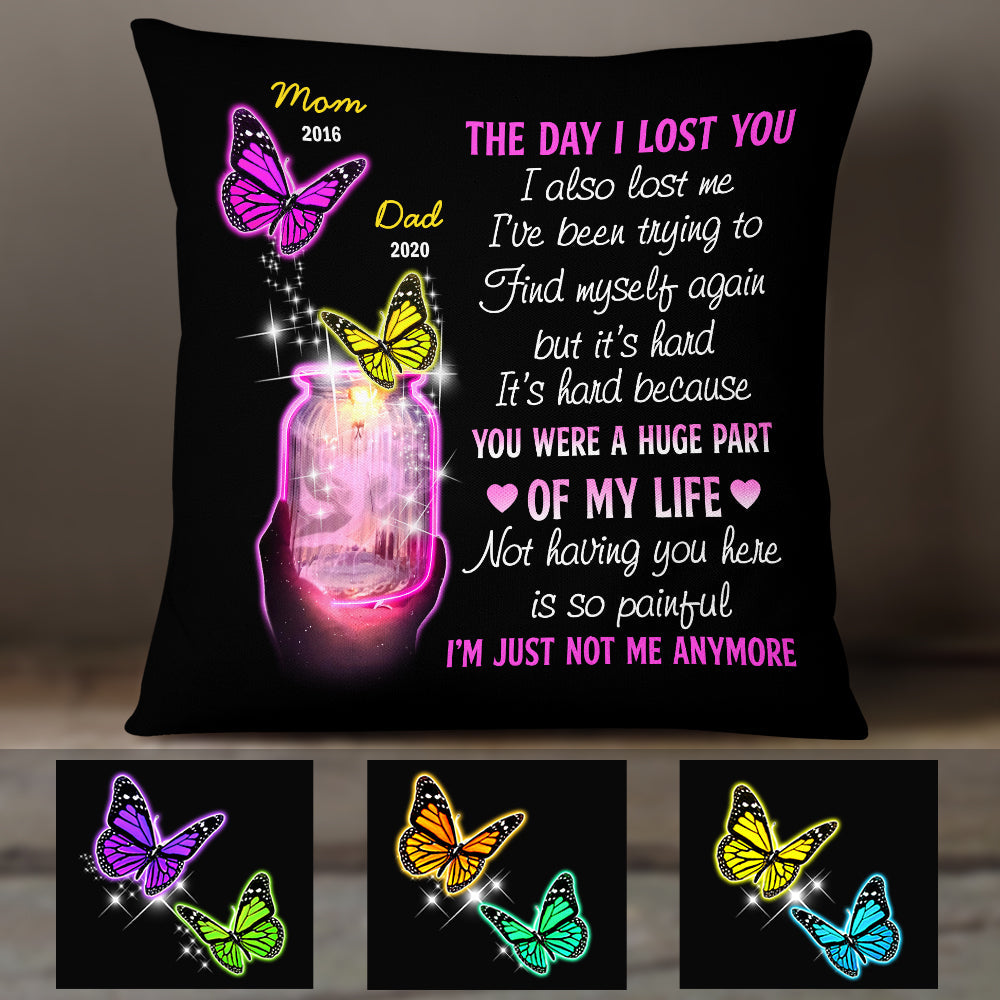 Butterfly The Day I Lost You Personalized Pillow Case