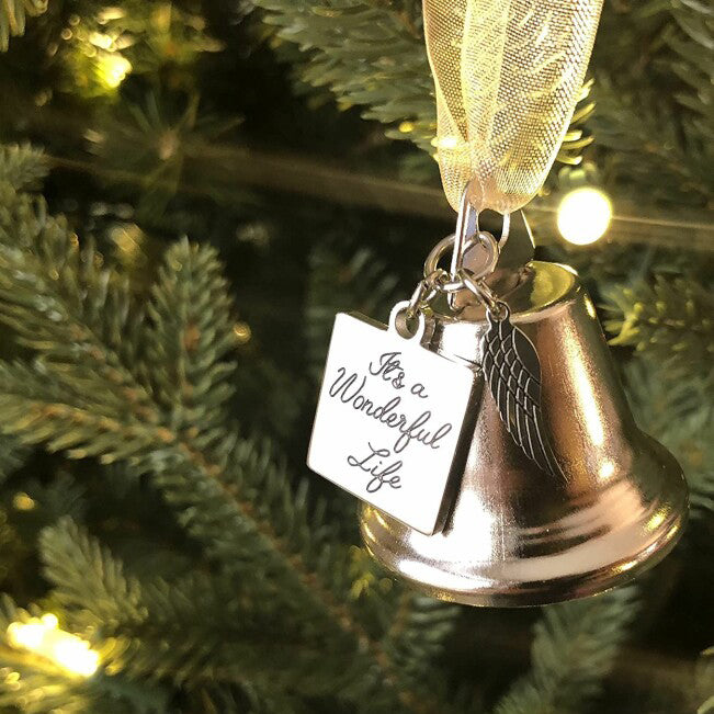 Angel Wings Bell - It's A Wonderful Life Memorial Ornament