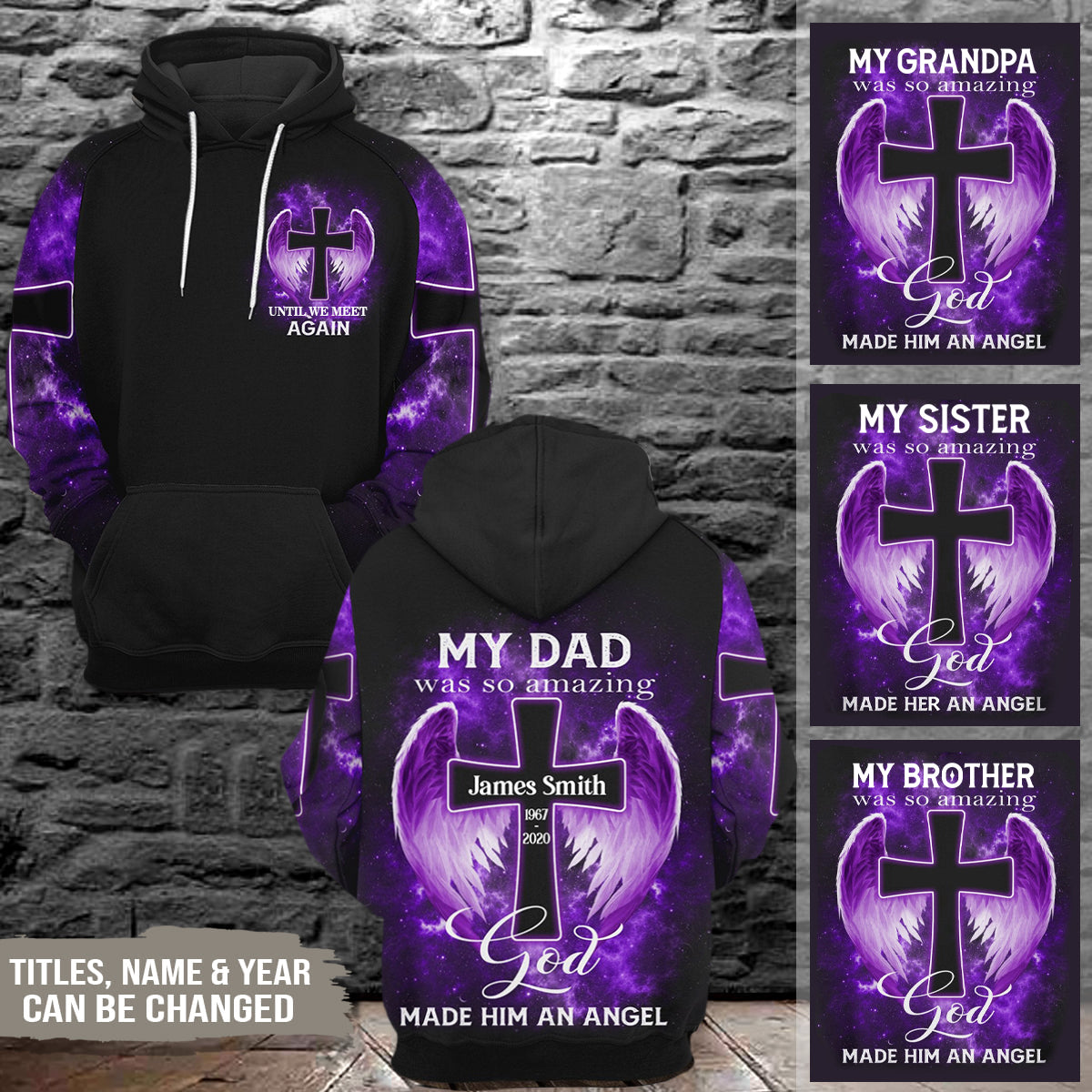 Until We Meet Again Memorial Gift Personalized 3D Hoodie