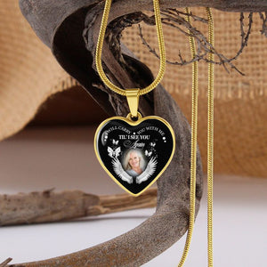 I Will Carry You With Me Personalized Heart Necklace