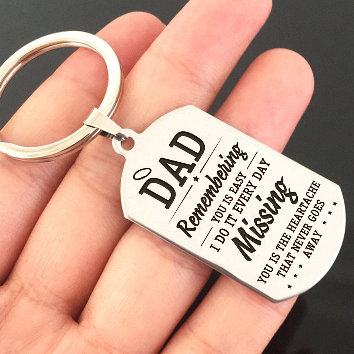 DAD - MISSING YOU - KEY CHAIN