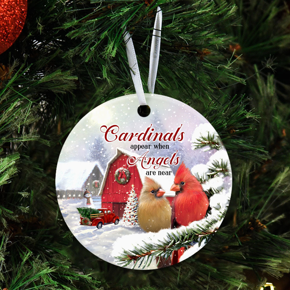Cardinal Memorial Ornament (Porcelain)