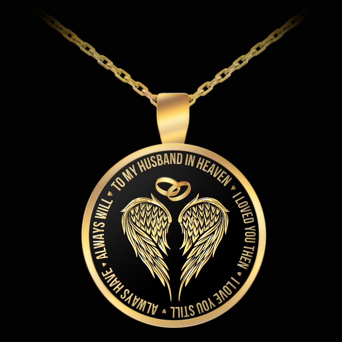 To My Husband In Heaven Necklace