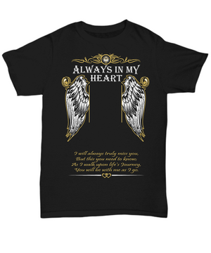 Personalized Always In My Heart Photo Tribute T-Shirt