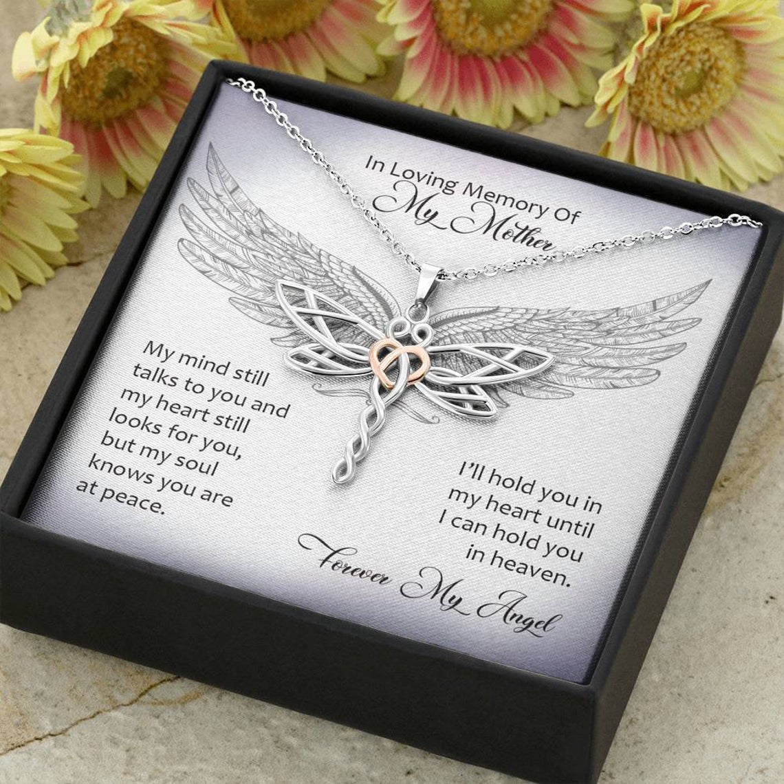 In Loving Memory Of My Mother Dragonfly Necklace