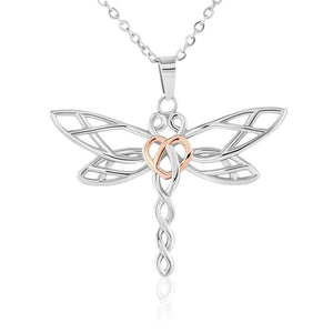 To My Daughter-You Are My Biggest Achievement Dragonfly Necklace
