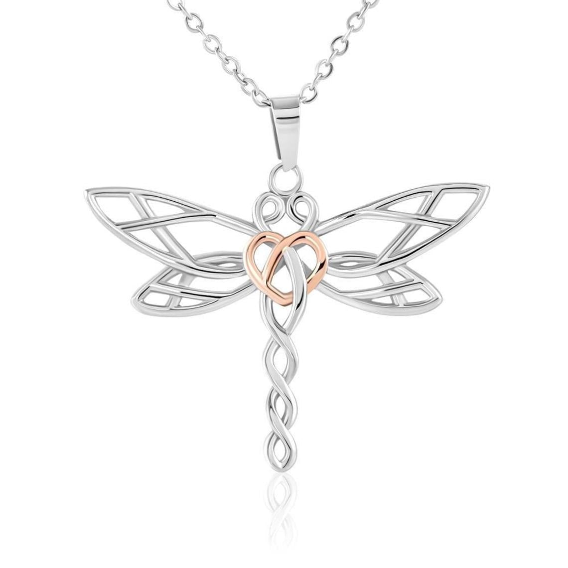 Happy 40th Birthday Dragonfly Necklace