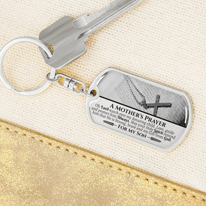 To My Son Keychain - A Mother's Prayer