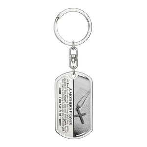 To My Son Keychain - A Mother's Prayer