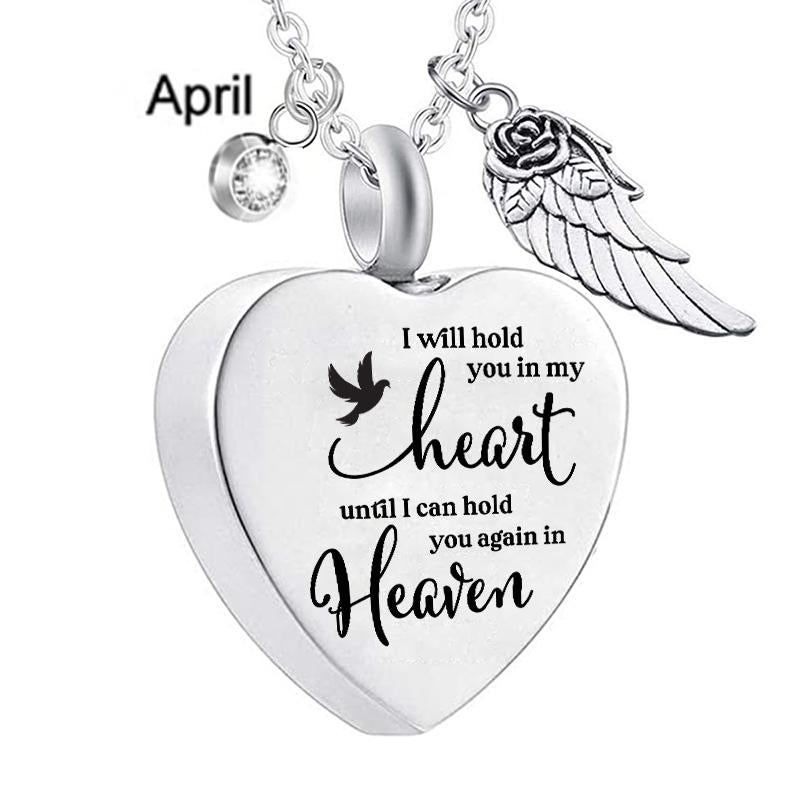 I Will Hold You In My Heart Urn Necklace