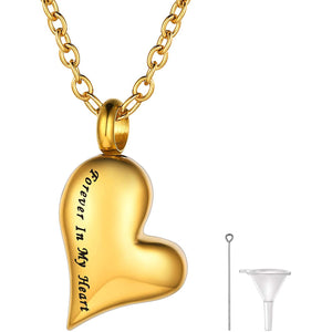 Forever In My Heart Urn Ashes Necklace