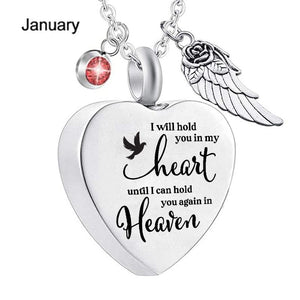 I Will Hold You In My Heart Urn Necklace