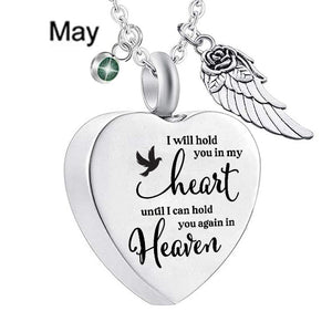 I Will Hold You In My Heart Urn Necklace