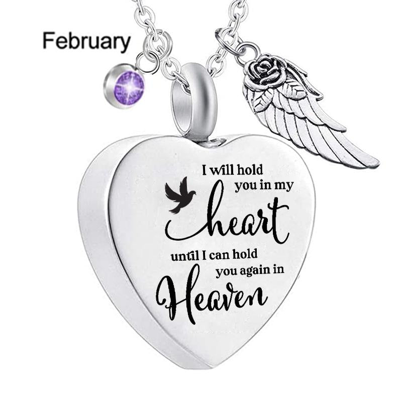 I Will Hold You In My Heart Urn Necklace