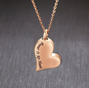 Forever In My Heart Urn Ashes Necklace