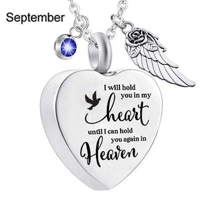 I Will Hold You In My Heart Urn Necklace