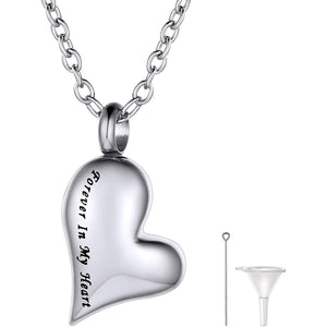 Forever In My Heart Urn Ashes Necklace