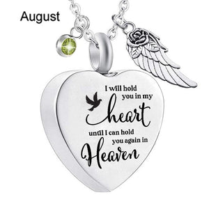 I Will Hold You In My Heart Urn Necklace