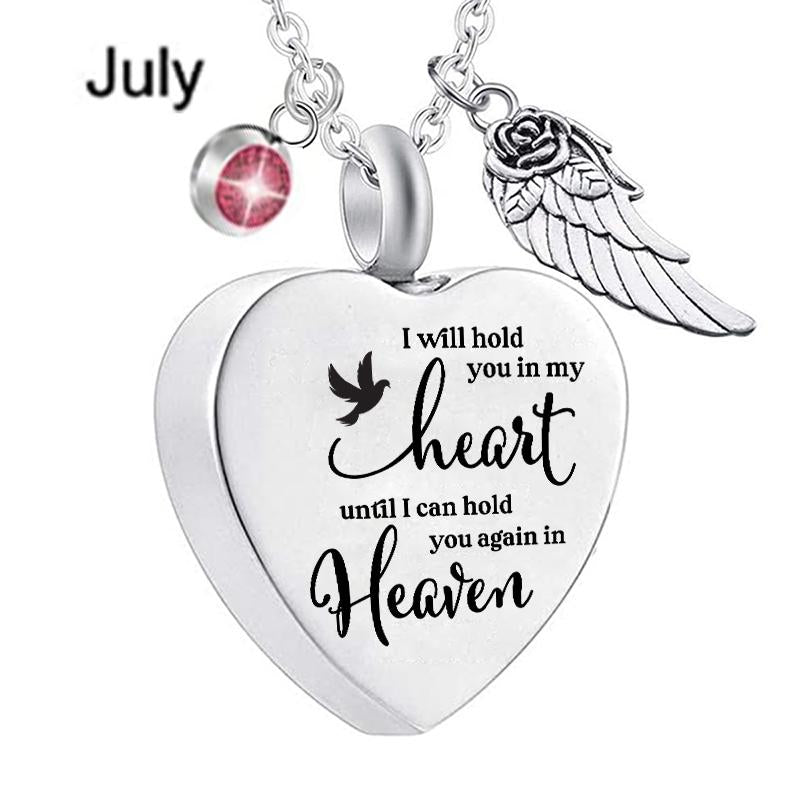 I Will Hold You In My Heart Urn Necklace