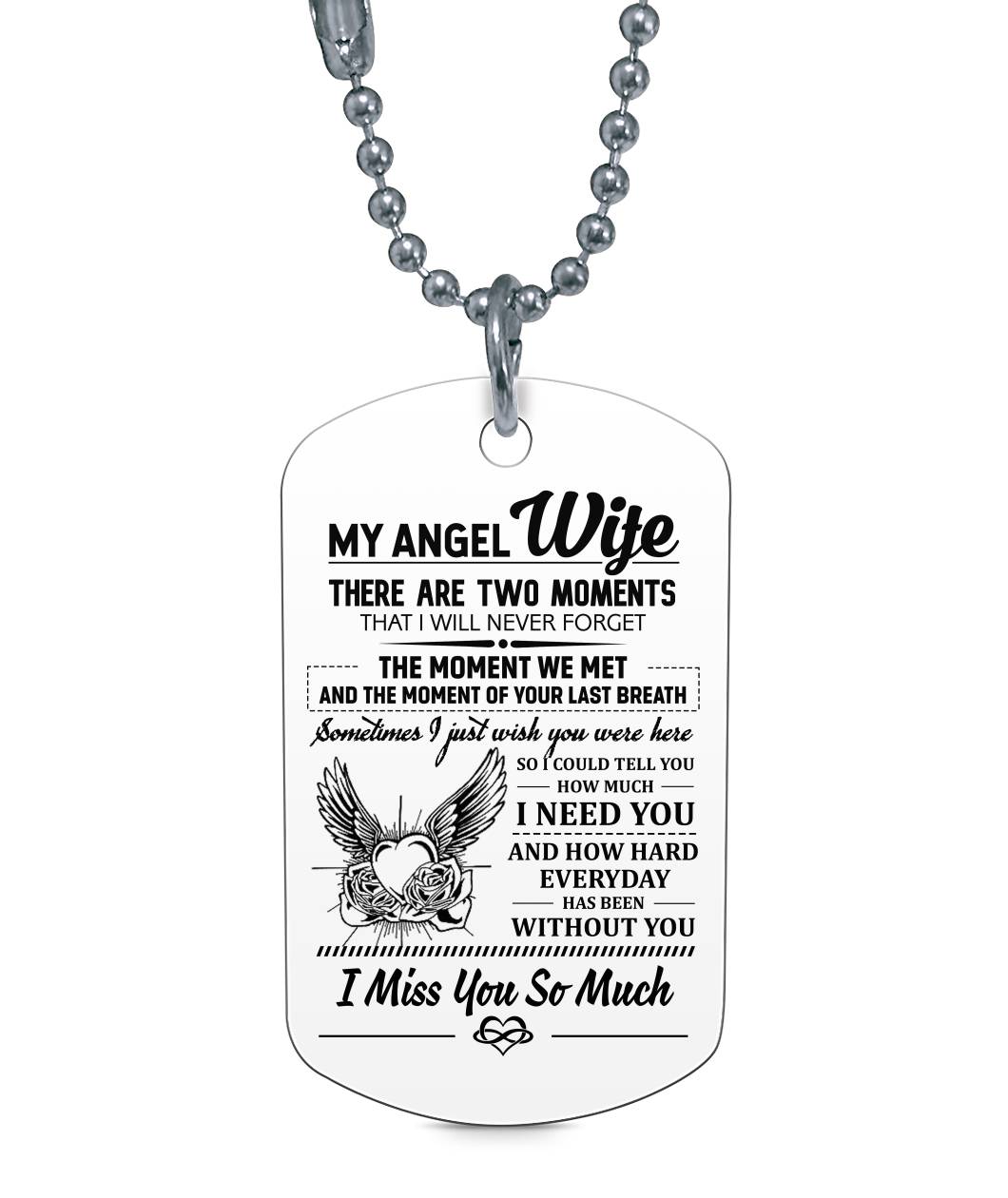 How Hard Everyday Has Been Without You Necklace