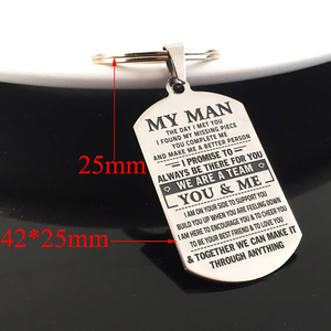 MY MAN - WE ARE A TEAM - KEY CHAIN