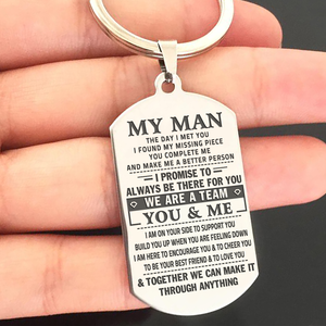 MY MAN - WE ARE A TEAM - KEY CHAIN