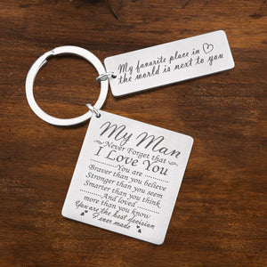 Calendar Keychain - To My Man - Never Forget That I Love You