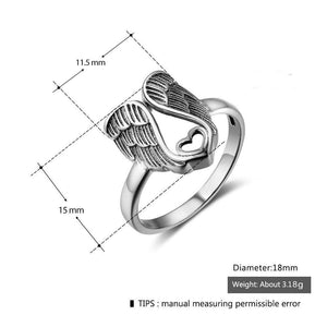 Angel Wings Ring and Necklace