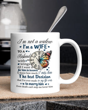 My Husband Has Wings Mug - Loved One Memorial Gift