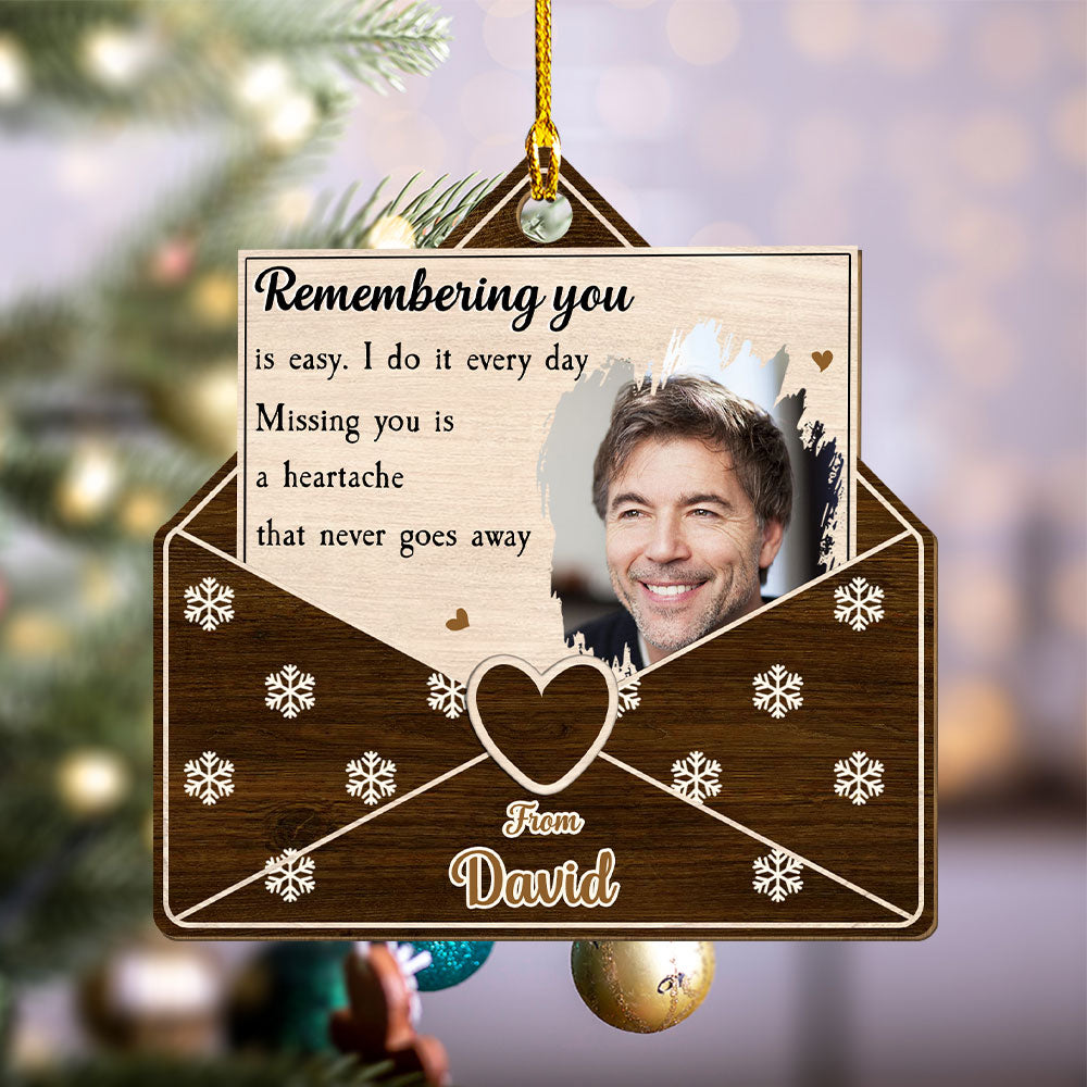 A Letter From Heaven - Personalized Wooden Ornament