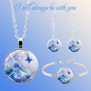 Butterfly Hummingbird Memorial Necklace