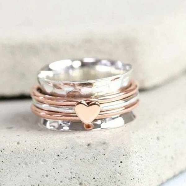 🔥 Last Day Promotion 75% OFF 🎁 Self Love Spinner Heart Ring 💖